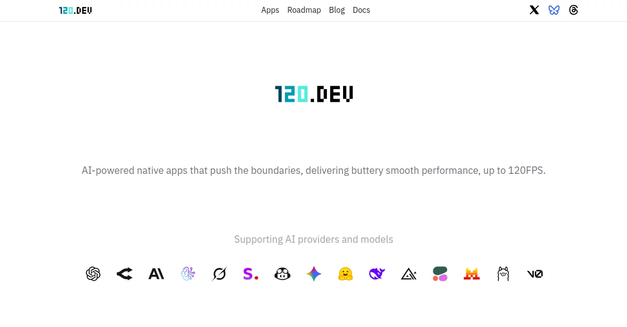 Screenshot of 120 Dev – An AI tool in the ,AI Developer Tools ,AI Code Assistant ,AI Chatbot  category, showcasing its interface and key features.