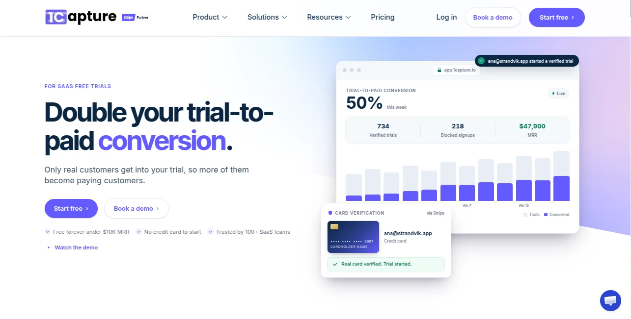Screenshot of 1Capture – An AI tool in the ,AI Analytics Assistant ,Business  category, showcasing its interface and key features.