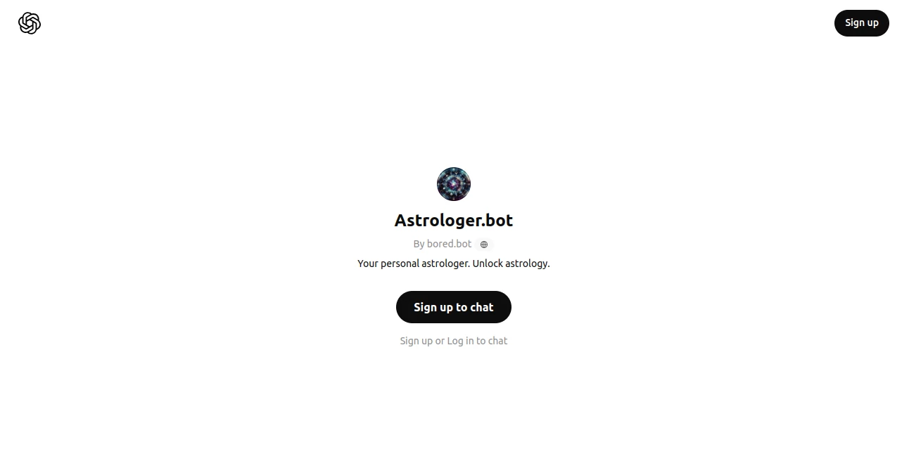Screenshot of Astrologer Bot – An AI tool in the ,Other  category, showcasing its interface and key features.