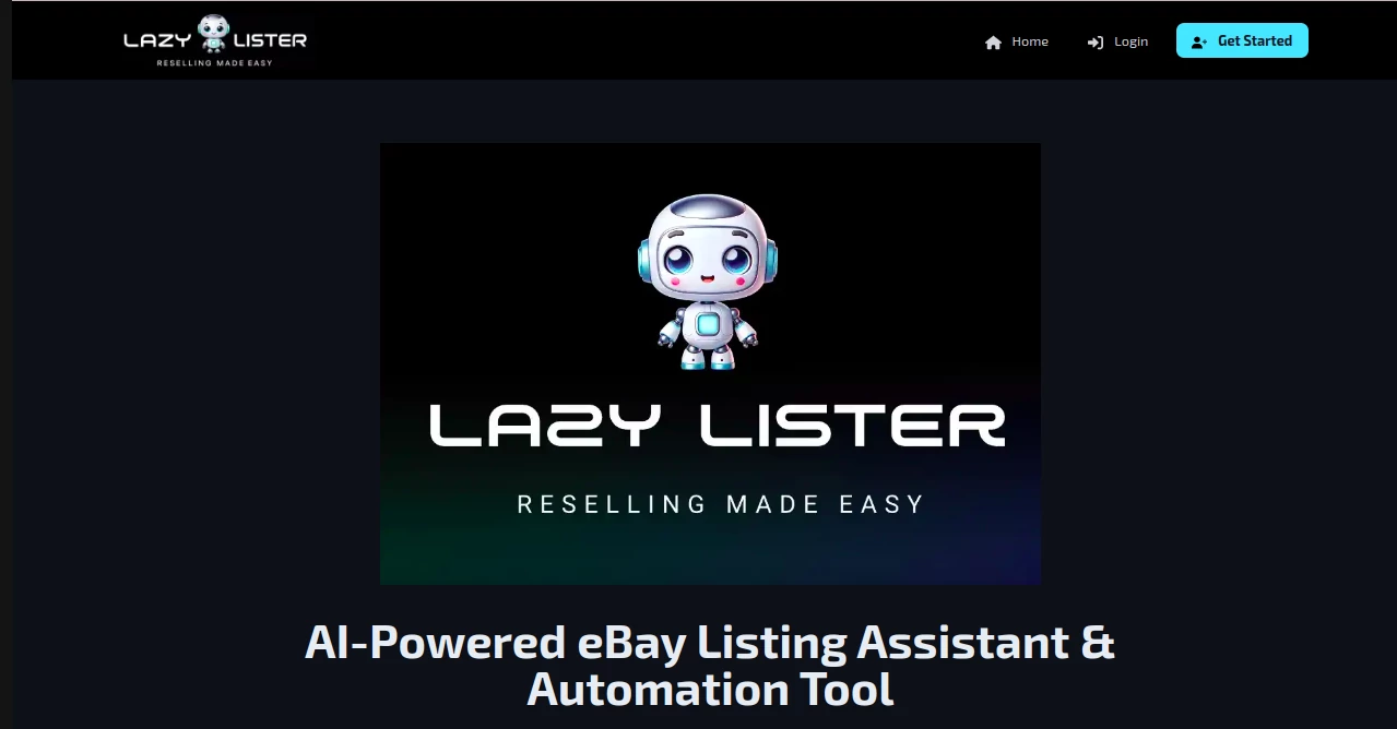 Screenshot of LazyLister – An AI tool in the ,AI E-commerce Assistant ,AI Analytics Assistant ,Business  category, showcasing its interface and key features.