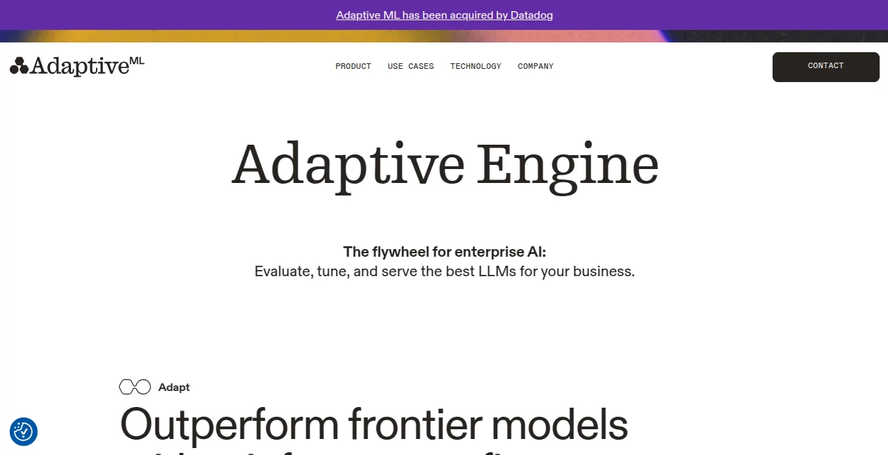 Screenshot of Adaptive Engine – An AI tool in the ,AI Testing & QA ,AI Research Tool ,Large Language Models (LLMs) ,AI Developer Tools  category, showcasing its interface and key features.