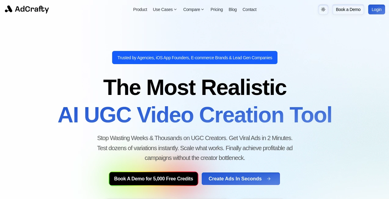Screenshot of Adcrafty – An AI tool in the ,AI Ad Creative Assistant ,AI Ad Generator ,AI Marketing Plan Generator ,AI Digital Marketing Generator  category, showcasing its interface and key features.