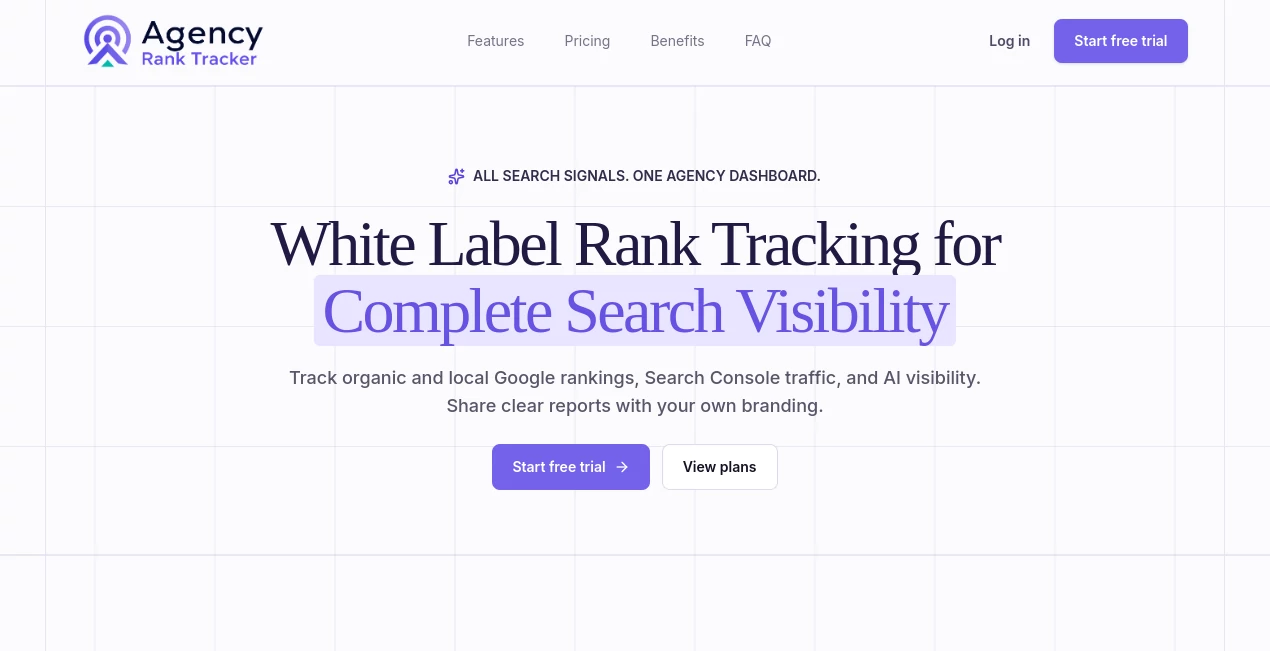 Screenshot of Agency Rank Tracker – An AI tool in the ,AI SEO Assistant ,AI Analytics Assistant  category, showcasing its interface and key features.