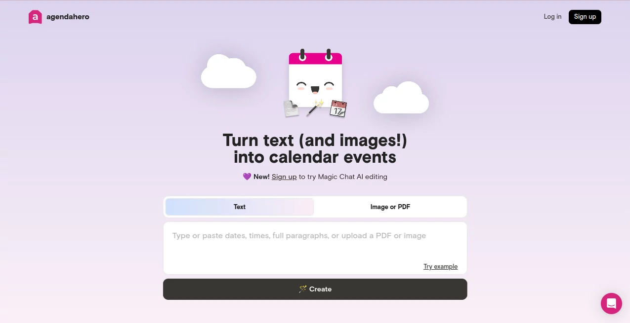 Screenshot of Magic | Agenda Hero – An AI tool in the ,AI Productivity Tools ,AI Task Management ,AI Scheduling  category, showcasing its interface and key features.