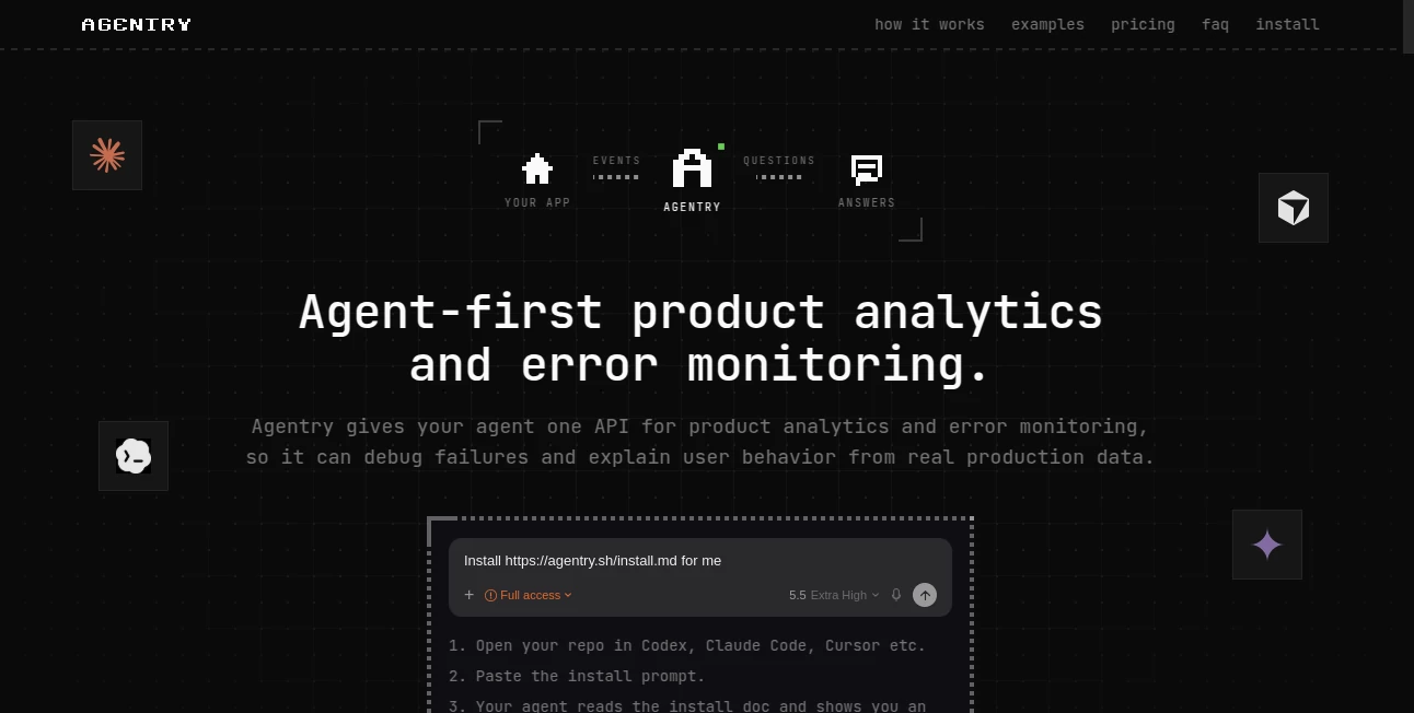 Screenshot of Agentry – An AI tool in the ,AI API Design ,AI Analytics Assistant ,AI Developer Tools ,AI DevOps Assistant  category, showcasing its interface and key features.