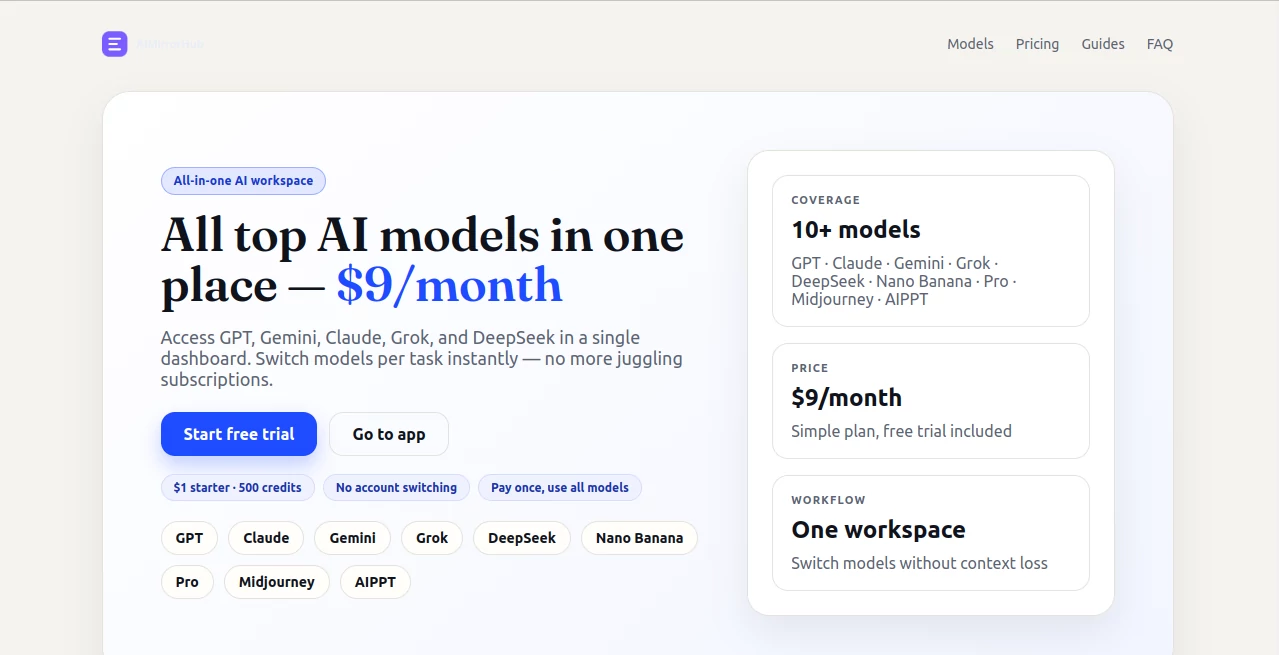 Screenshot of AIMirrorHub – An AI tool in the ,AI Content Generator ,AI Photo & Image Generator ,AI Chatbot ,AI Productivity Tools  category, showcasing its interface and key features.