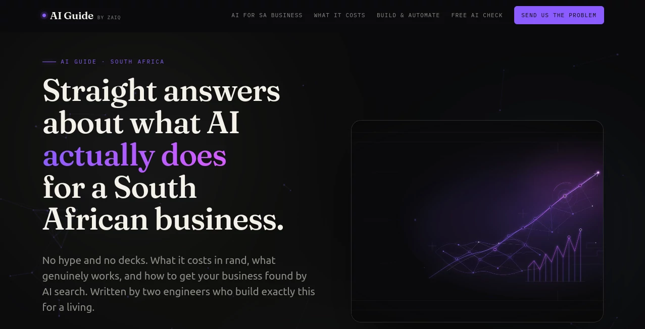 Screenshot of AI Guide – An AI tool in the ,AI Productivity Tools ,AI Research Tool ,AI Business Ideas Generator ,AI Consulting Assistant  category, showcasing its interface and key features.
