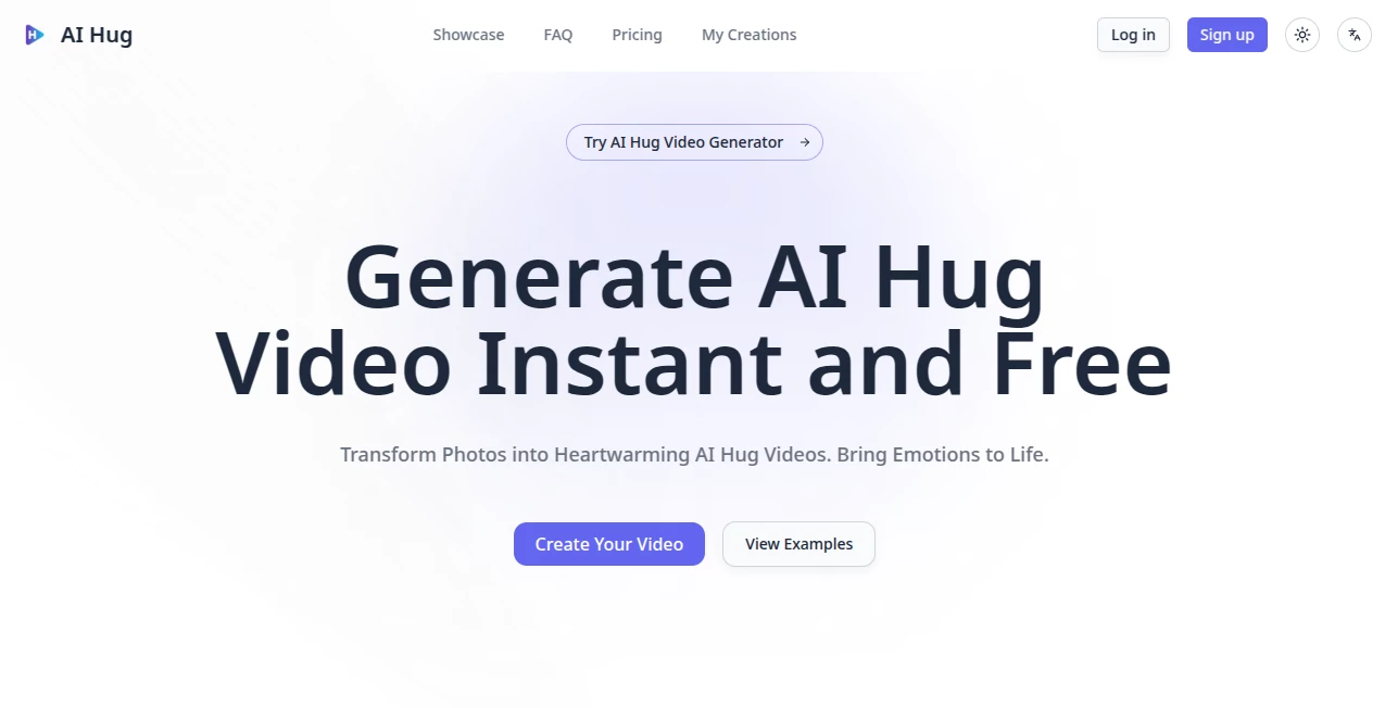 Screenshot of AI Hug – An AI tool in the ,AI Animated Video ,AI Image to Video ,AI Fun Tools ,AI Video Generator  category, showcasing its interface and key features.