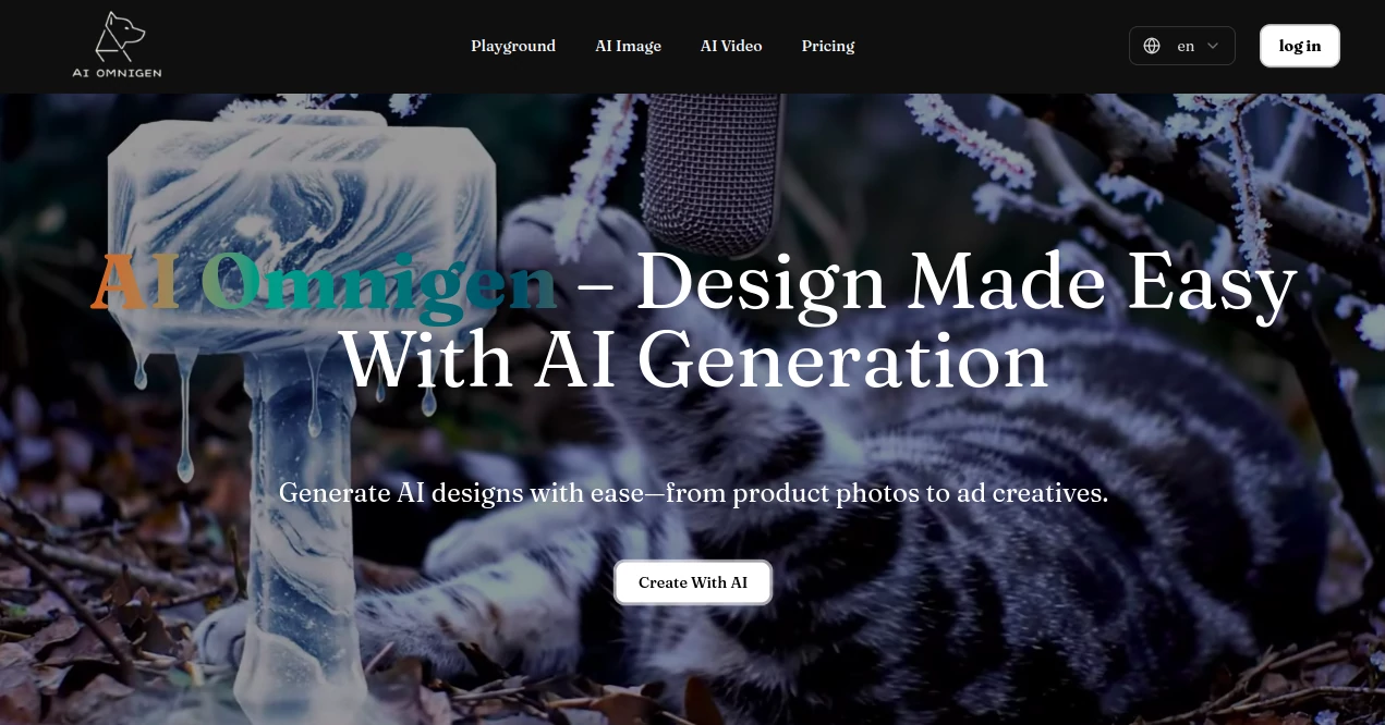Screenshot of AI Omnigen – An AI tool in the ,AI Photo & Image Generator ,AI Content Generator ,AI Video Generator ,AI Design Generator  category, showcasing its interface and key features.