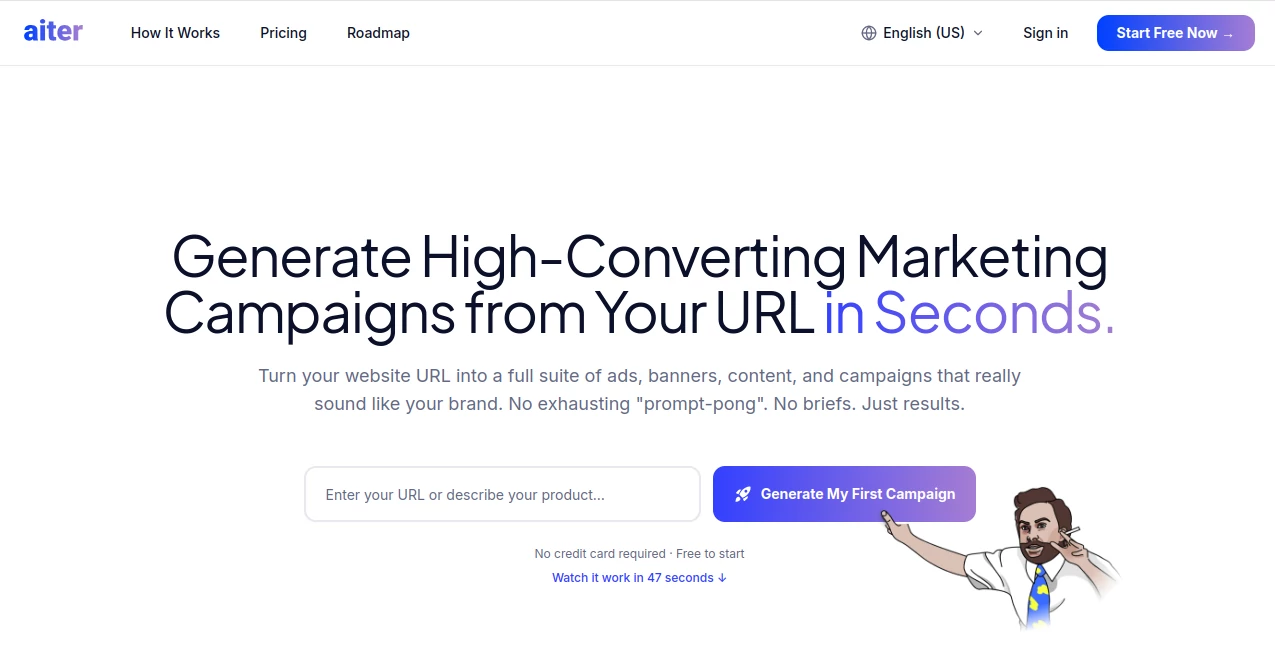 Screenshot of AITER – An AI tool in the ,AI Copywriting ,AI SEO Assistant ,AI Social Media Assistant ,AI Ad Generator  category, showcasing its interface and key features.