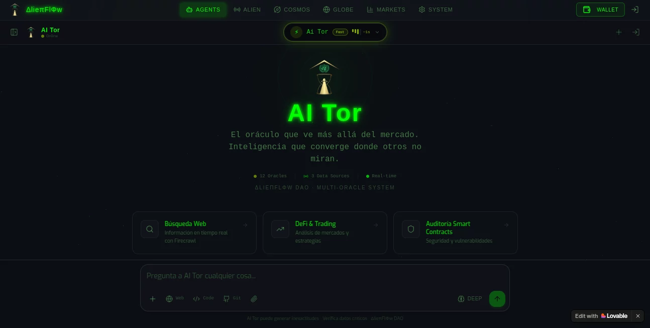 Screenshot of Ai Tor – An AI tool in the ,AI Website Builder ,AI No-Code & Low-Code ,AI App Builder ,AI Project Management  category, showcasing its interface and key features.