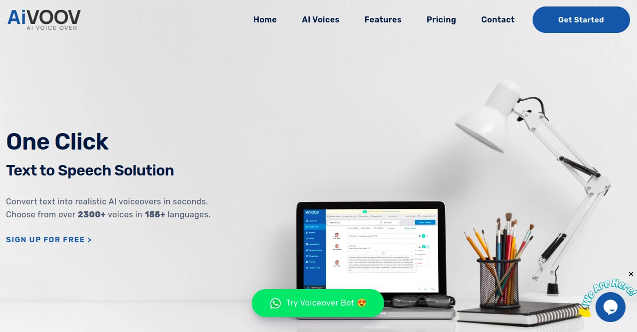 Screenshot of AiVOOV – An AI tool in the ,AI Speech to Text ,AI Voice & Audio Editing ,AI Speech Synthesis ,AI Voice Assistants  category, showcasing its interface and key features.