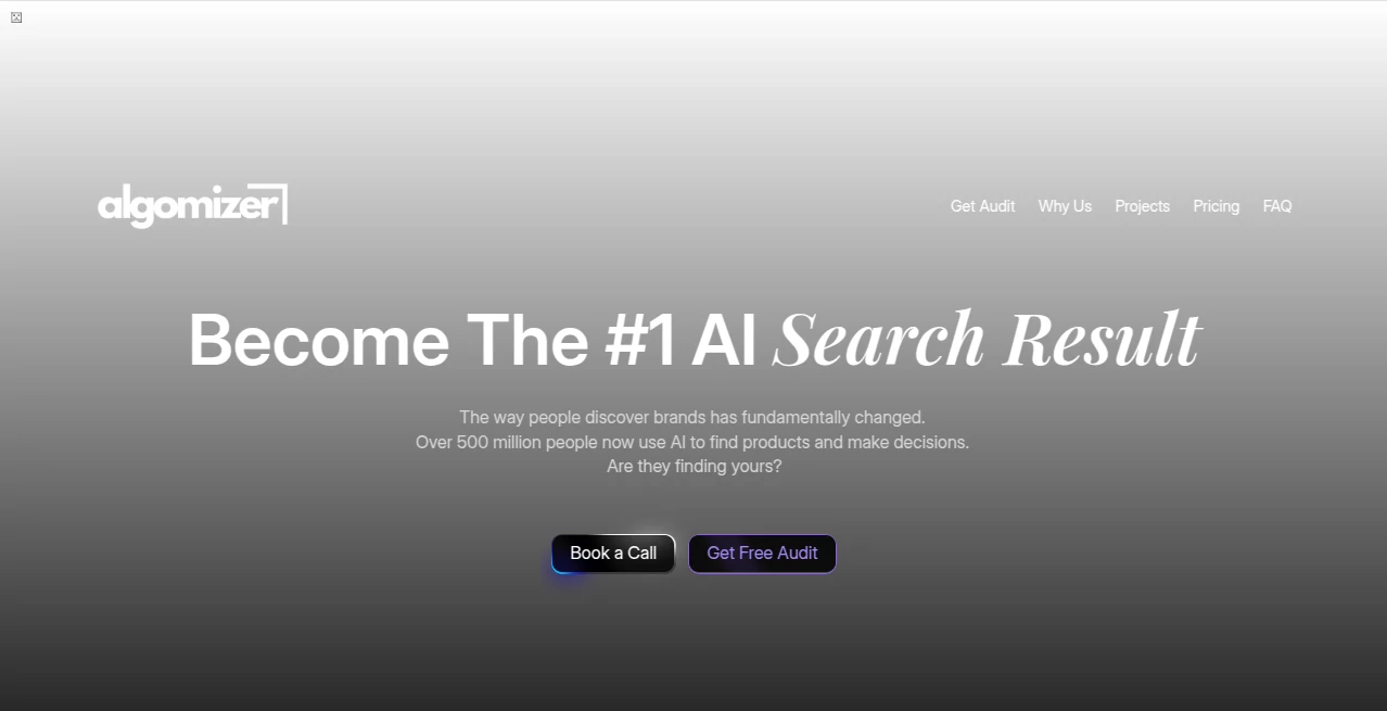 Screenshot of Algomizer – An AI tool in the ,AI SEO Assistant ,AI Digital Marketing Generator ,AI Analytics Assistant  category, showcasing its interface and key features.