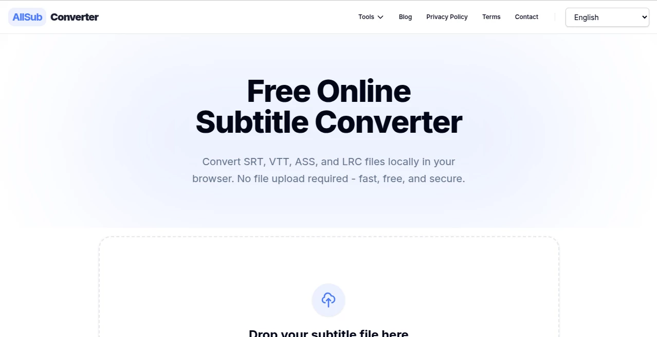 Screenshot of AllSubConverter – An AI tool in the ,AI Developer Tools ,Other  category, showcasing its interface and key features.
