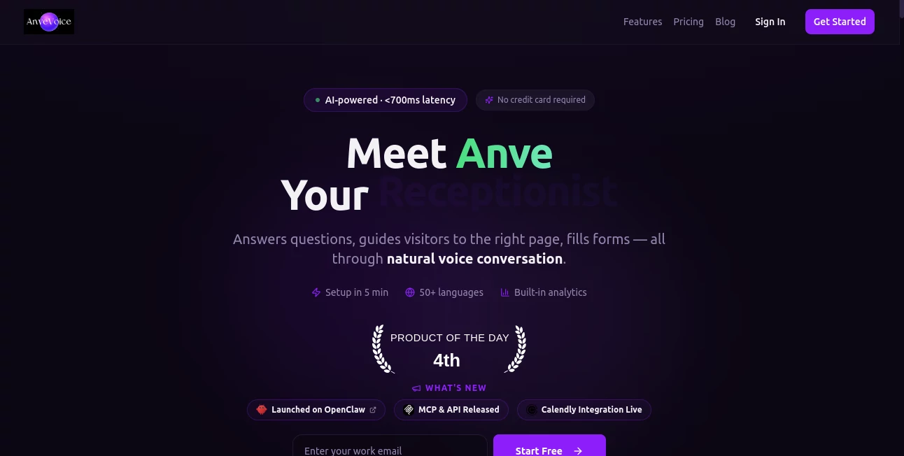 Screenshot of AnveVoice – An AI tool in the ,AI Voice Cloning ,AI Text to Speech ,AI Speech Synthesis ,AI Voice Assistants  category, showcasing its interface and key features.