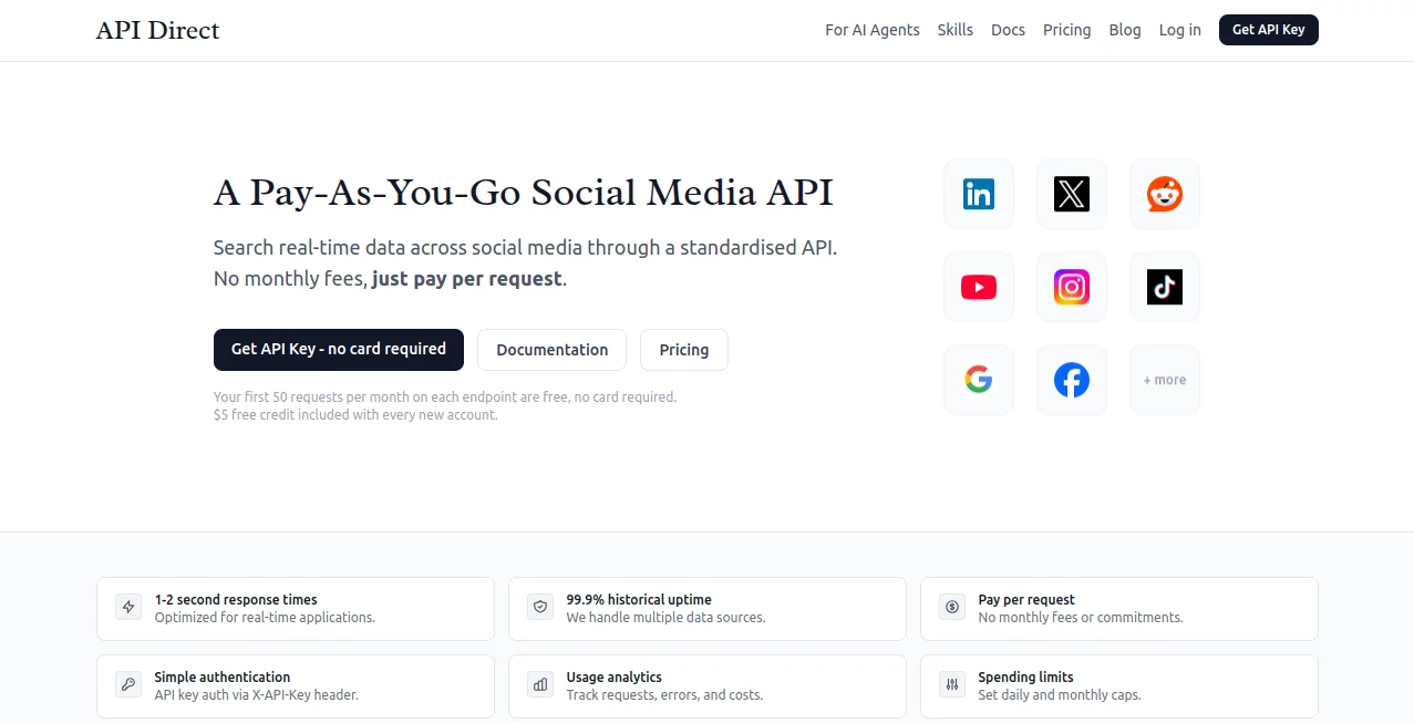 Screenshot of API Direct – An AI tool in the ,AI API Design ,AI Developer Tools ,AI Search Engine ,AI Research Tool  category, showcasing its interface and key features.