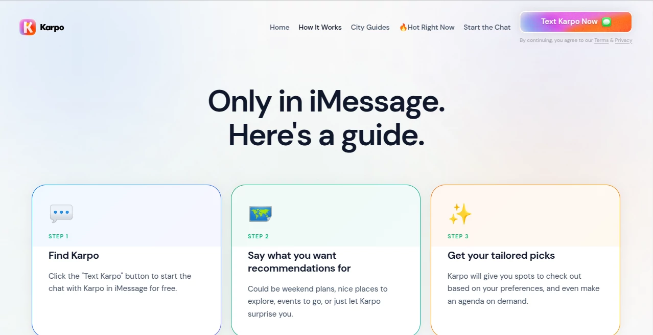 Screenshot of Karpo | AI How to Work – An AI tool in the ,AI Chatbot ,AI Trip Planner ,AI Life Assistant ,AI Productivity Tools  category, showcasing its interface and key features.