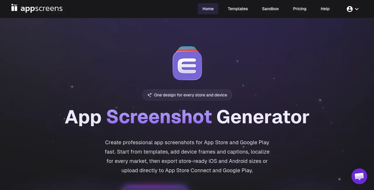 Screenshot of AppScreens – An AI tool in the ,AI Design Generator ,AI Graphic Design ,AI Design Assistant ,AI Website Designer  category, showcasing its interface and key features.