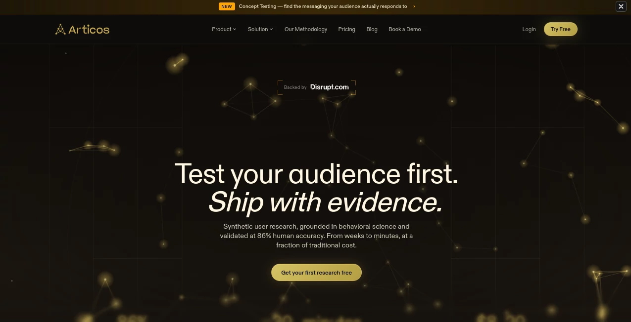 Screenshot of Articos – An AI tool in the ,AI Research Tool ,AI Analytics Assistant ,Marketing  category, showcasing its interface and key features.