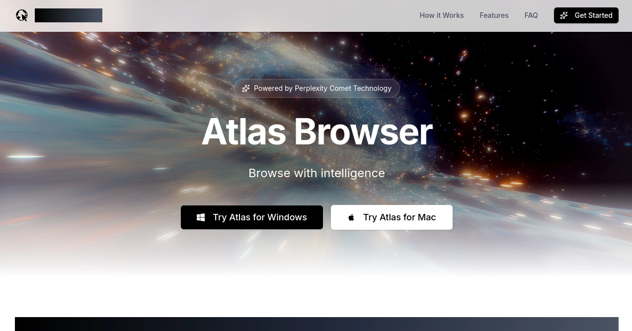 Screenshot of Atlas Browser – An AI tool in the ,AI Research Tool ,AI Email Assistant ,AI Productivity Tools ,AI Task Management  category, showcasing its interface and key features.