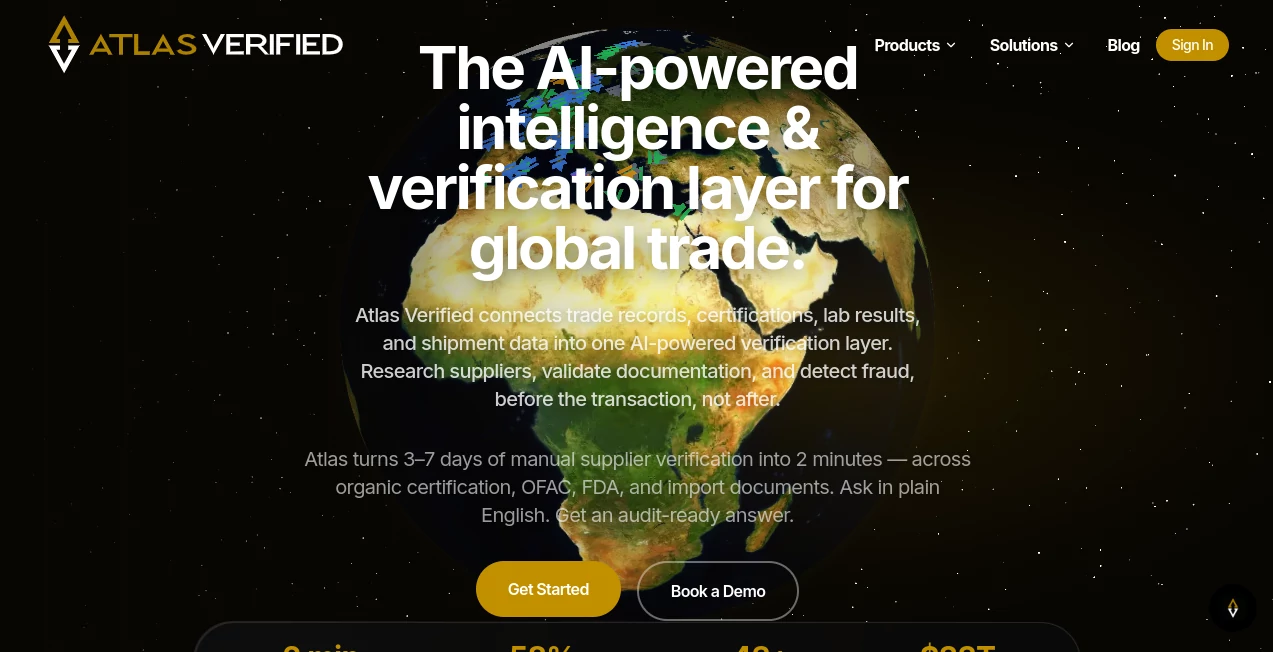 Screenshot of Atlas Verified – An AI tool in the ,AI Workflow Management ,AI Knowledge Management ,AI Research Tool ,AI Consulting Assistant  category, showcasing its interface and key features.