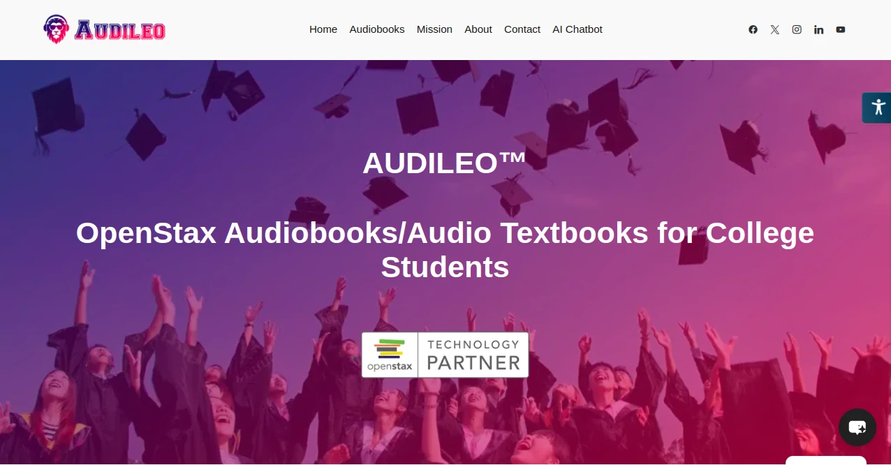 Screenshot of AUDILEO – An AI tool in the ,AI Tutorial ,AI Course ,AI Education Assistant ,AI Knowledge Base  category, showcasing its interface and key features.