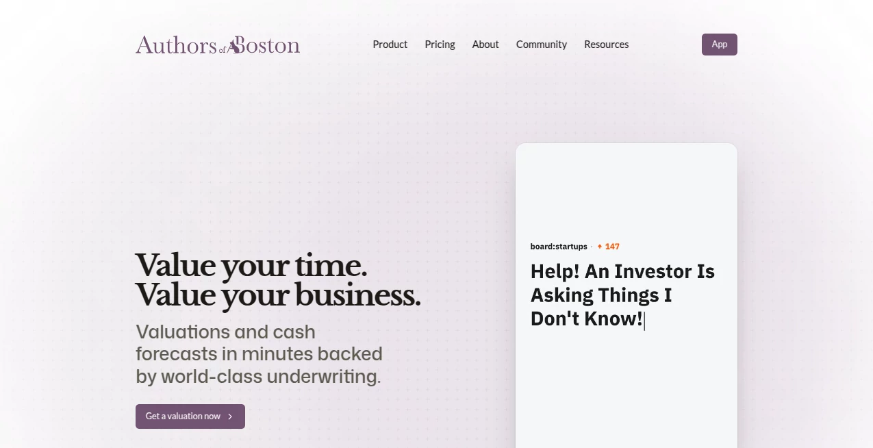 Screenshot of Authors of Boston – An AI tool in the ,AI Blog Writer ,AI Copywriting ,AI Writing Assistants ,AI Content Generator  category, showcasing its interface and key features.