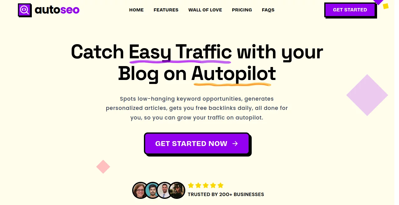 Screenshot of Auto Seo – An AI tool in the ,AI SEO Assistant ,AI Content Generator ,AI Research Tool ,AI Marketing Plan Generator  category, showcasing its interface and key features.