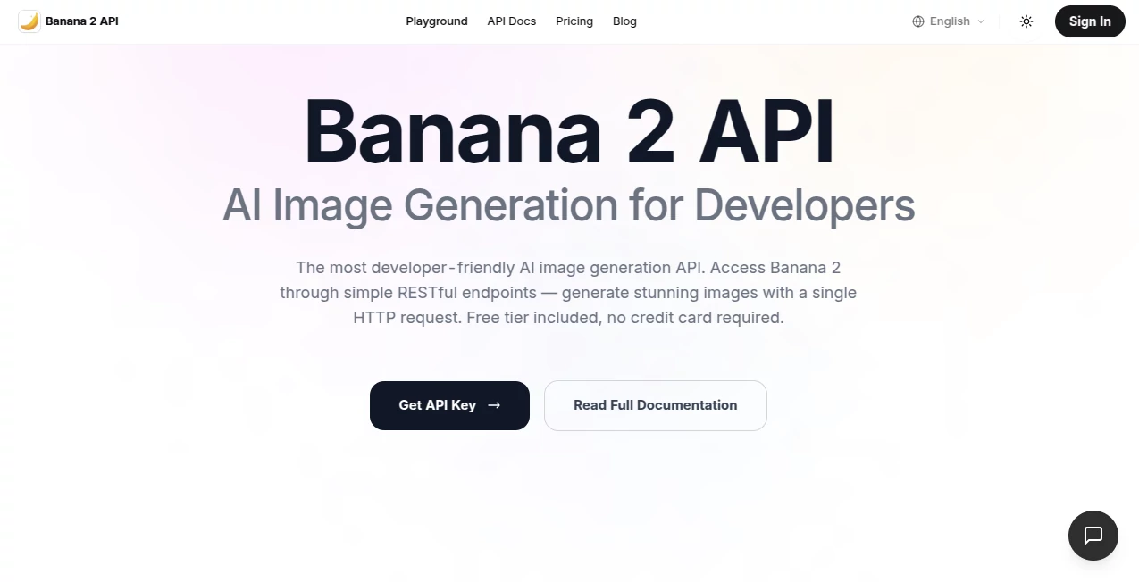 Screenshot of Nano Banana 2 API – An AI tool in the ,AI Content Generator ,AI Code Assistant ,AI API Design ,AI Developer Tools  category, showcasing its interface and key features.