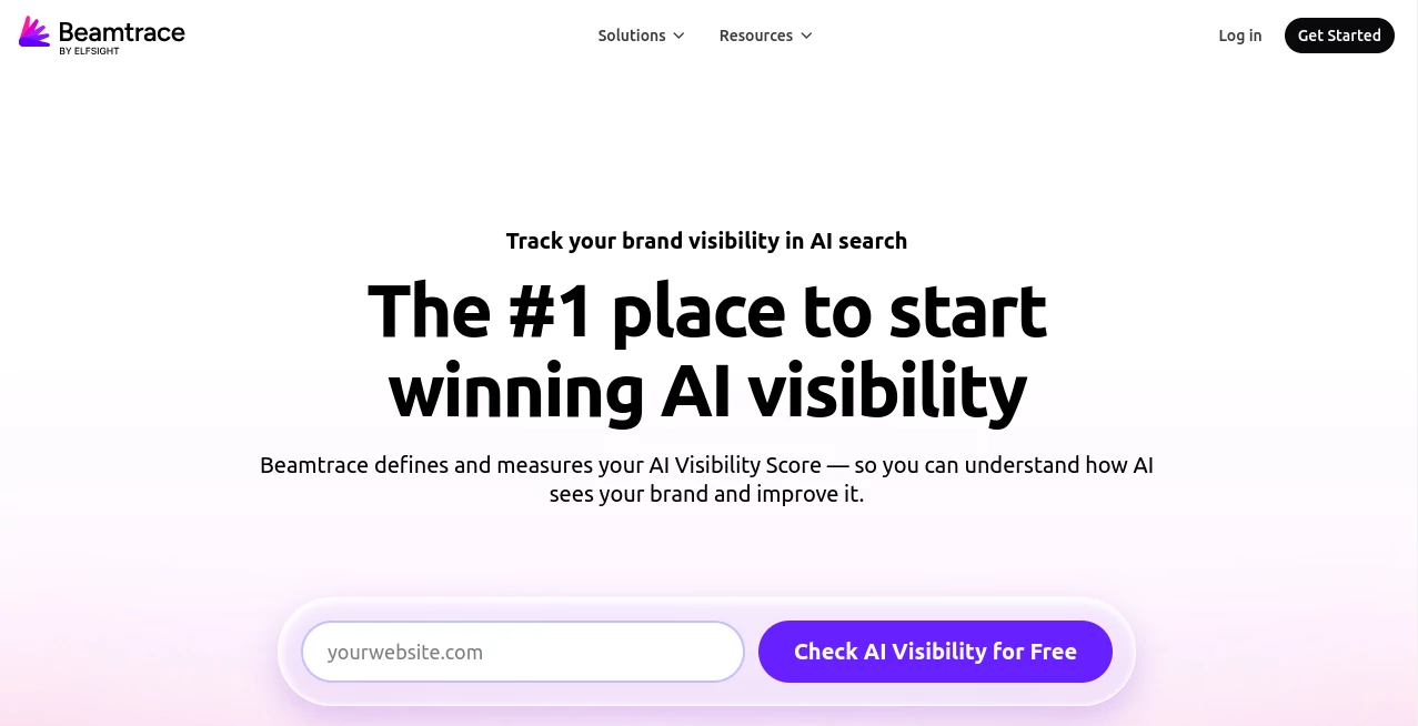 Screenshot of Beamtrace – An AI tool in the ,AI SEO Assistant ,AI Marketing Plan Generator ,AI Analytics Assistant ,AI Search Engine  category, showcasing its interface and key features.