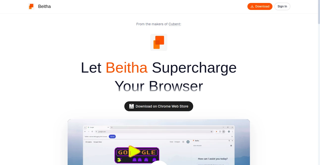 Screenshot of Beitha – An AI tool in the ,AI Productivity Tools ,AI Task Management ,AI Notes Assistant  category, showcasing its interface and key features.