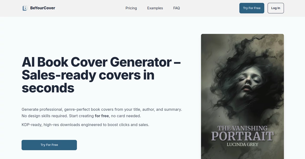 Screenshot of BeYourCover – An AI tool in the ,AI Cover Generator ,AI Art Generator ,AI Design Generator ,AI Graphic Design ,Design & Art  category, showcasing its interface and key features.