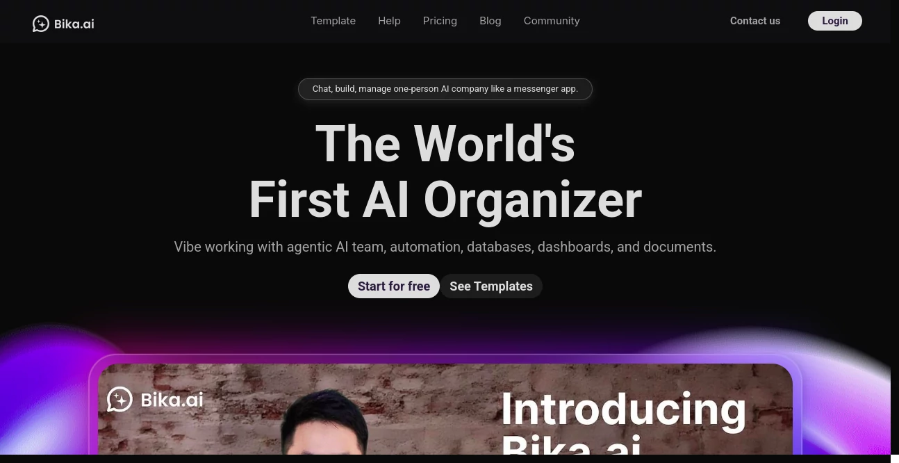 Screenshot of bika.ai – An AI tool in the ,AI Workflow Management ,AI Project Management ,AI Productivity Tools ,AI Task Management  category, showcasing its interface and key features.