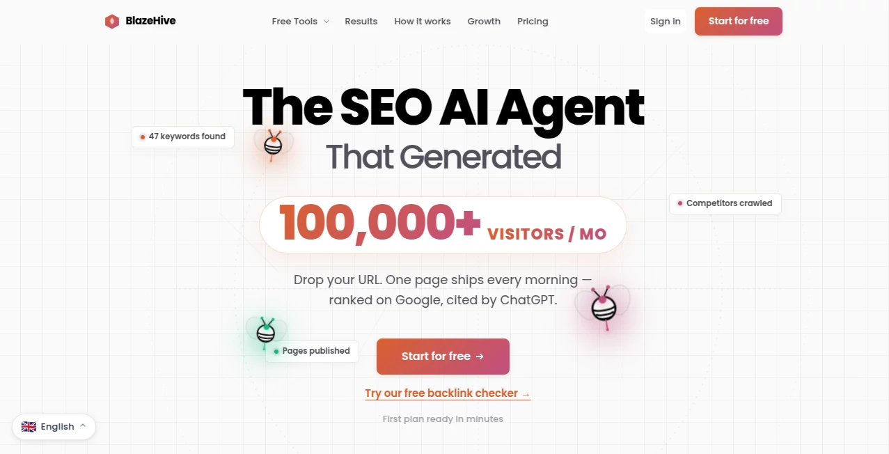 Screenshot of BlazeHive – An AI tool in the ,AI SEO Assistant ,AI Content Generator ,AI Research Tool ,AI Marketing Plan Generator  category, showcasing its interface and key features.