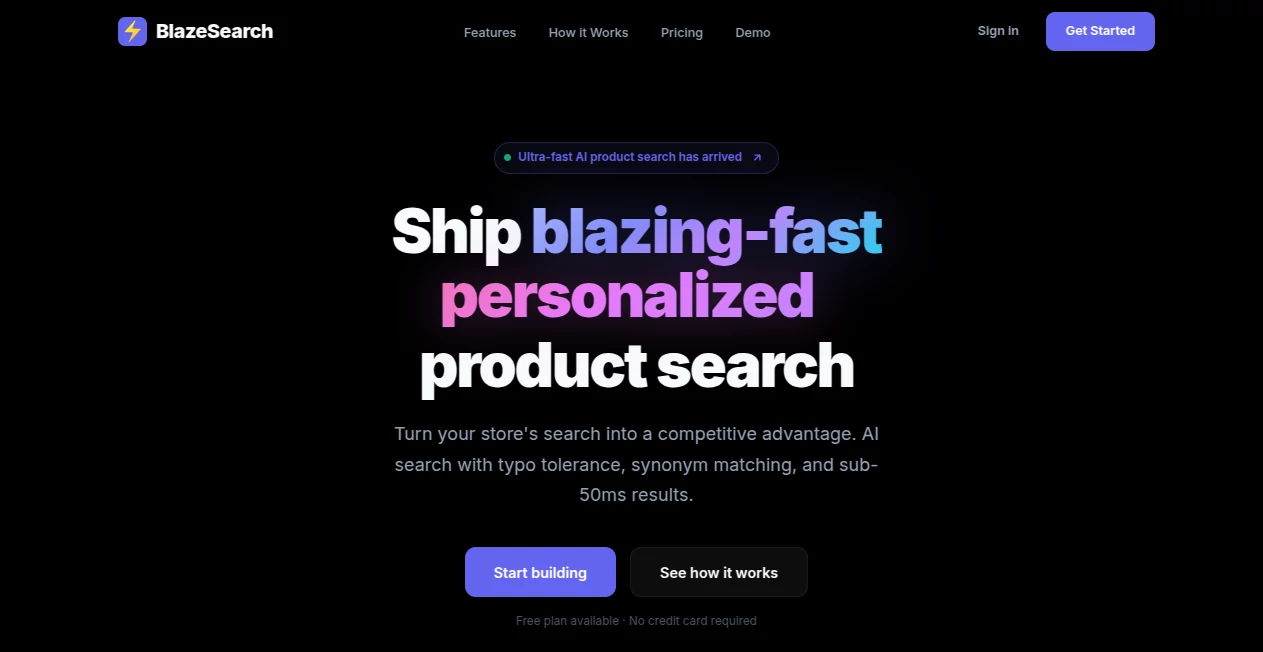 Screenshot of Blazesearch – An AI tool in the ,AI Video Search ,AI Documents Assistant ,AI Productivity Tools ,AI Research Tool  category, showcasing its interface and key features.