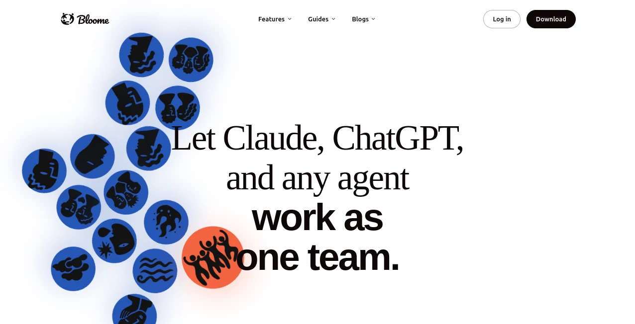 Screenshot of Bloome – An AI tool in the ,AI Workflow Management ,AI Productivity Tools ,AI Team Collaboration ,AI Chatbot  category, showcasing its interface and key features.