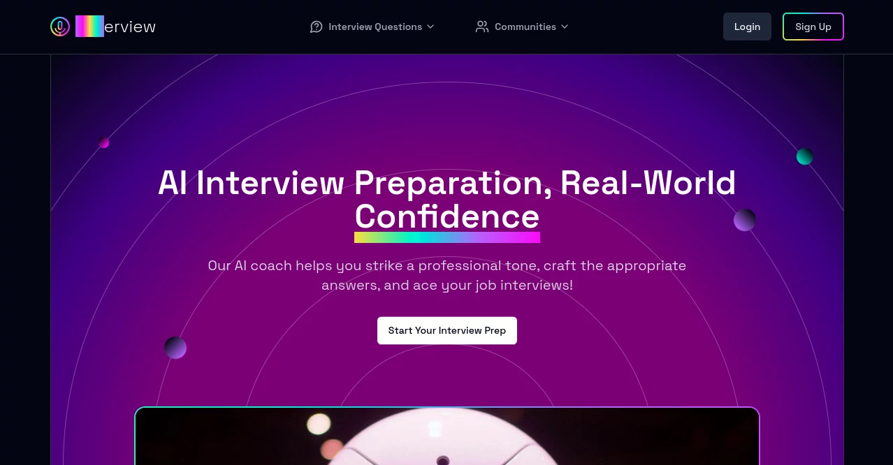 Screenshot of boterview – An AI tool in the ,AI Speech Recognition ,AI Productivity Tools ,AI Coaching ,AI Interview Assistant  category, showcasing its interface and key features.