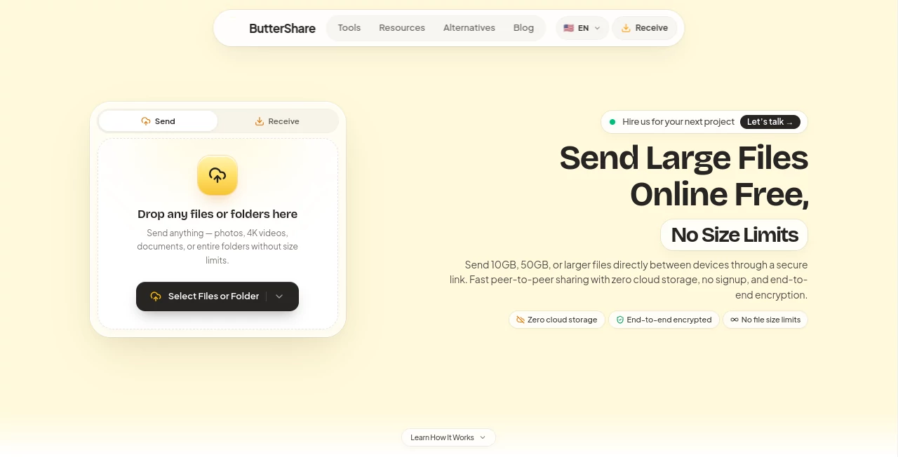 Screenshot of ButterShare – An AI tool in the ,AI PDF ,AI Productivity Tools ,Productivity ,AI DevOps Assistant  category, showcasing its interface and key features.