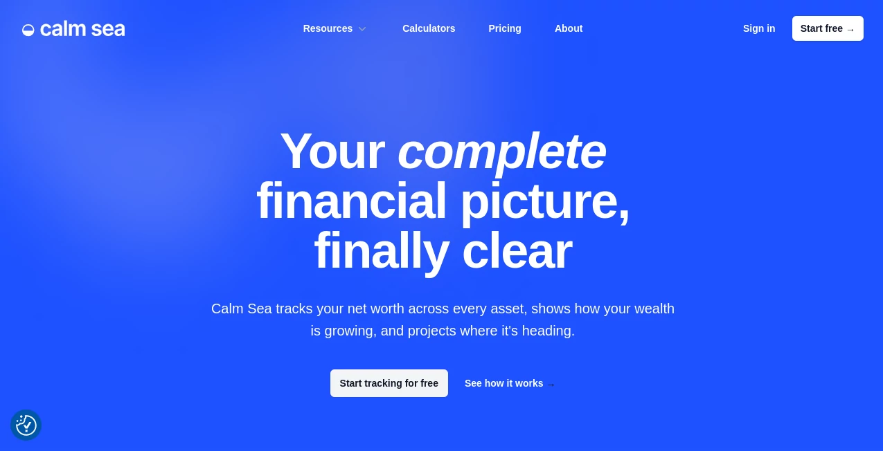 Screenshot of Calm Sea – An AI tool in the ,AI Investing Assistant ,AI Accounting Assistant ,AI Analytics Assistant ,AI Productivity Tools  category, showcasing its interface and key features.