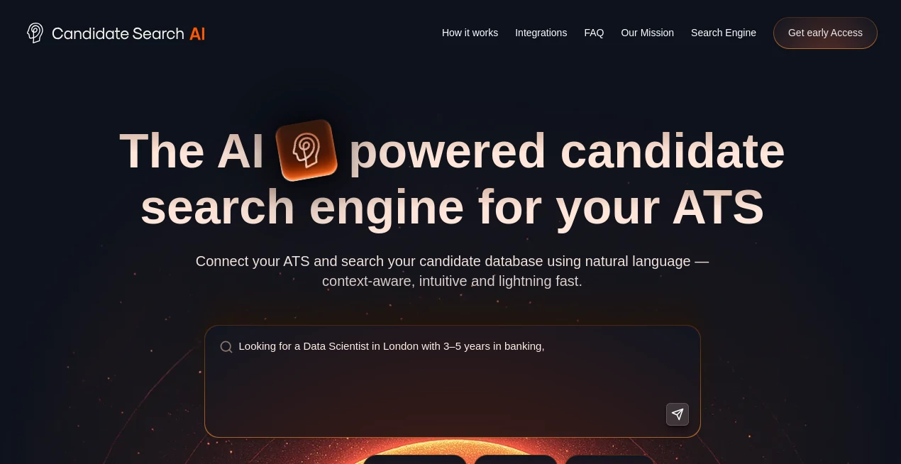 Screenshot of Candidate Search AI – An AI tool in the ,AI Productivity Tools ,AI Research Tool ,AI Recruiting ,Other  category, showcasing its interface and key features.