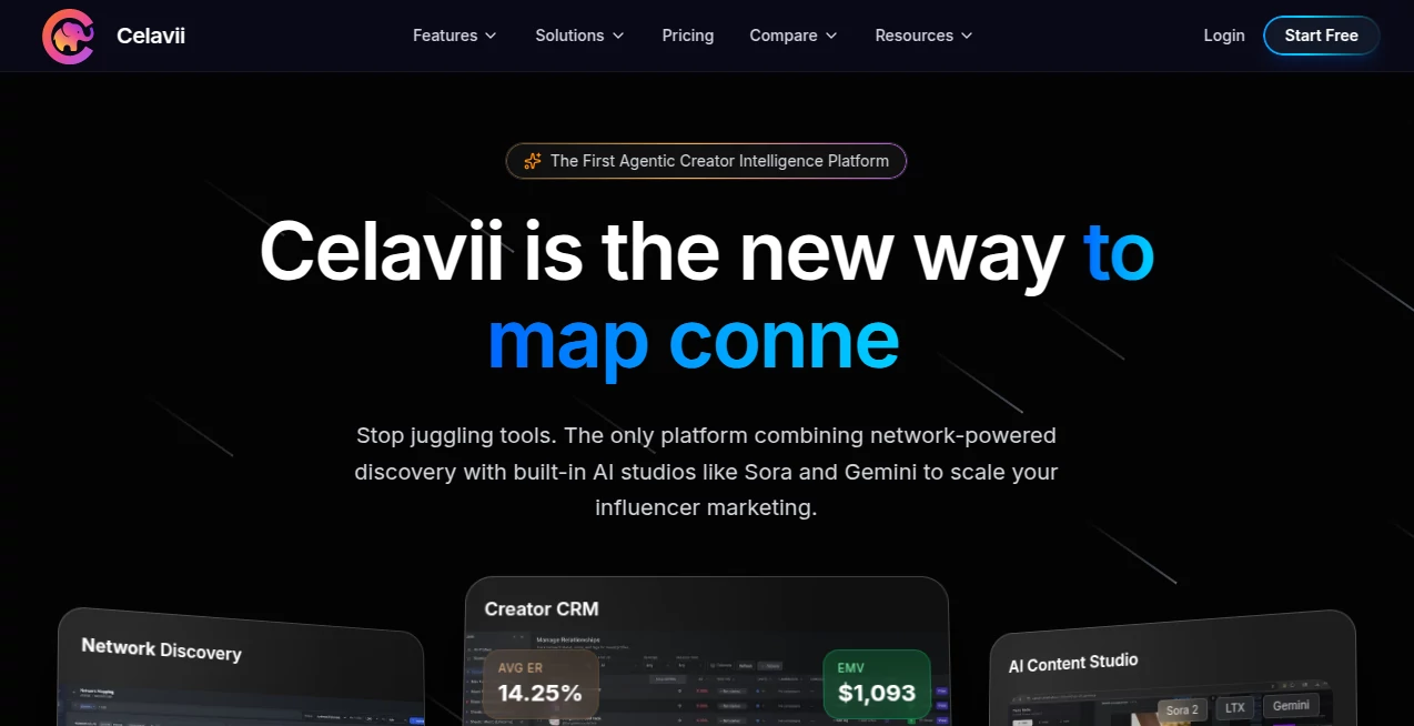 Screenshot of Celavii – An AI tool in the ,AI Analytics Assistant ,AI Social Media Assistant ,AI CRM Assistant ,AI Marketing Plan Generator  category, showcasing its interface and key features.