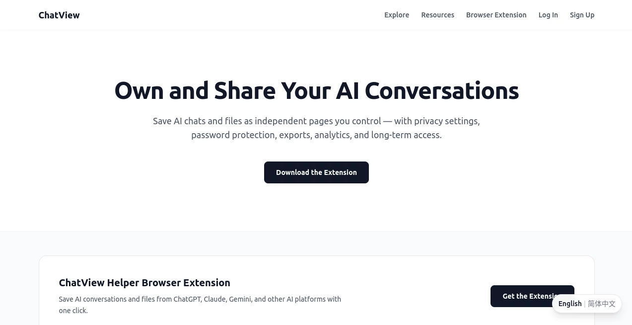 Screenshot of ChatView – An AI tool in the ,AI Chatbot ,AI Notes Assistant ,AI Documents Assistant ,Other  category, showcasing its interface and key features.