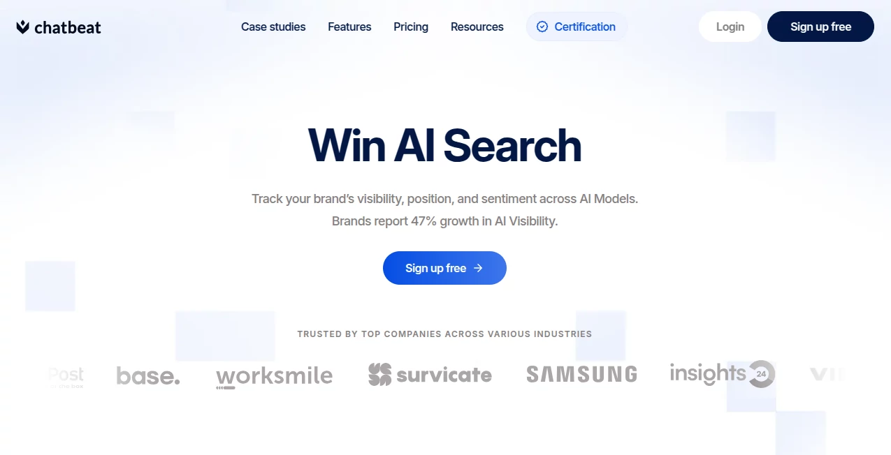 Screenshot of ChatBeat – An AI tool in the ,AI Analytics Assistant ,AI Customer Service Assistant ,AI Chatbot ,Marketing  category, showcasing its interface and key features.