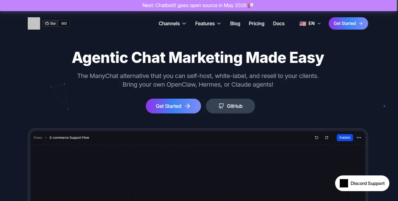 Screenshot of ChatbotX Omnichannel – An AI tool in the ,AI Marketing Plan Generator ,AI Chatbot ,AI Customer Service Assistant ,AI Productivity Tools  category, showcasing its interface and key features.