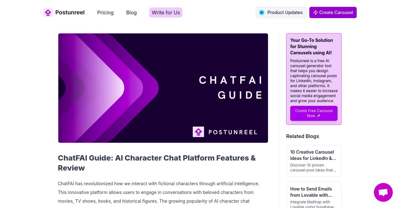 Screenshot of ChatFAI – An AI tool in the ,AI Character ,AI Creative Writing ,AI Fun Tools ,AI Chatbot  category, showcasing its interface and key features.