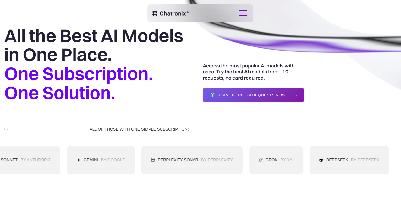 Screenshot of Chatronix – An AI tool in the ,AI Course ,AI Content Generator ,AI Coaching ,AI Marketing Plan Generator  category, showcasing its interface and key features.