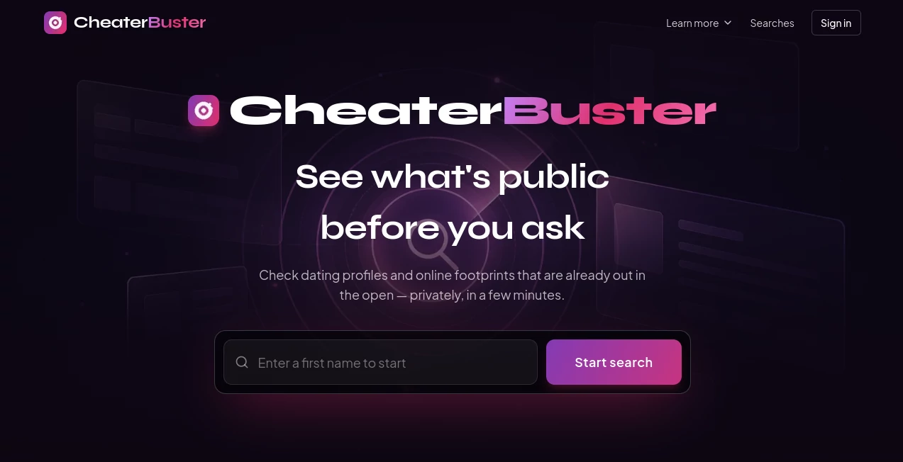 Screenshot of CheaterBuster – An AI tool in the ,AI Life Assistant ,AI Research Tool ,AI Dating Assistant ,AI Search Engine  category, showcasing its interface and key features.