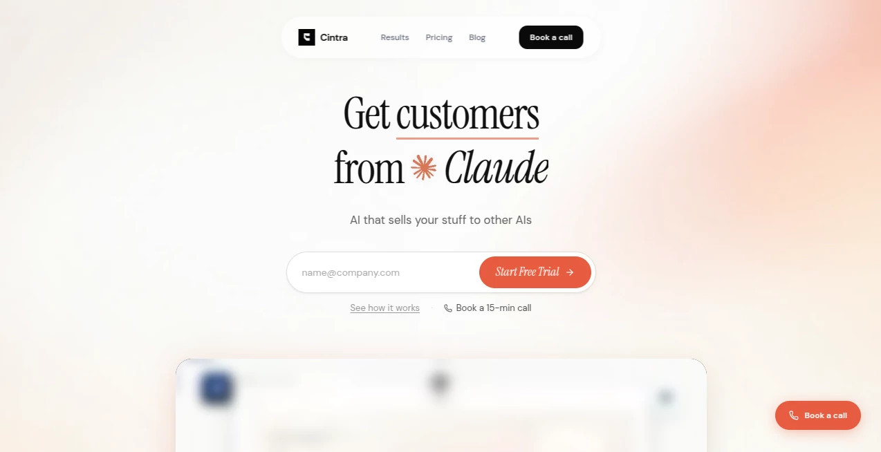 Screenshot of Cintra – An AI tool in the ,AI SEO Assistant ,AI Marketing Plan Generator ,AI Digital Marketing Generator ,AI Research Tool  category, showcasing its interface and key features.