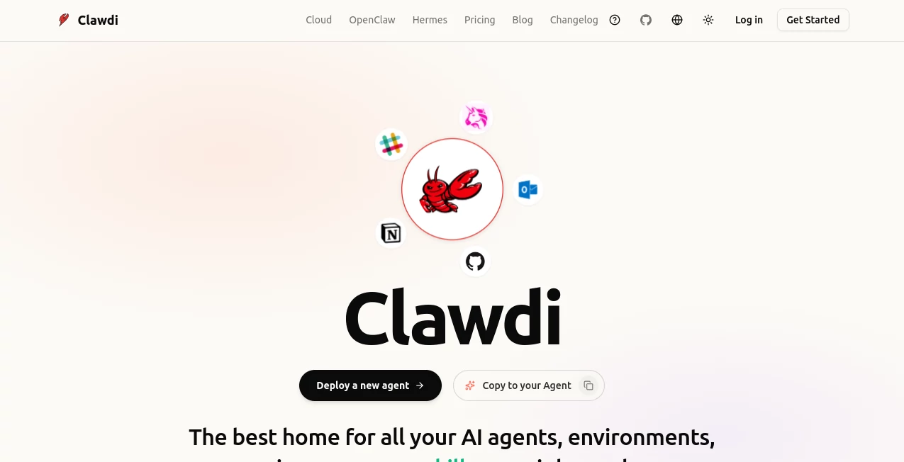 Screenshot of Clawdi – An AI tool in the ,AI Developer Tools ,AI Chatbot ,AI Workflow Management  category, showcasing its interface and key features.