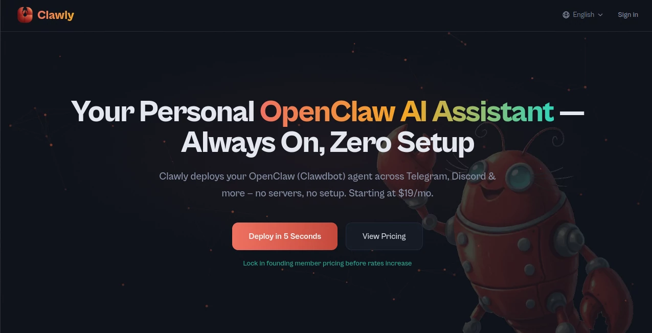 Screenshot of Clawly – An AI tool in the ,AI Workflow Management ,AI Productivity Tools ,AI Team Collaboration ,AI Developer Tools  category, showcasing its interface and key features.